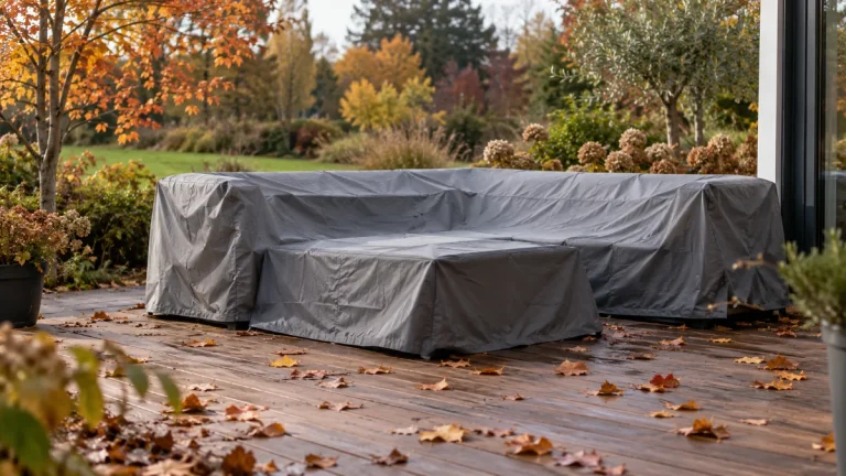 Préparer le jardin pour l'hiver : terrasse et mobilier sous housse